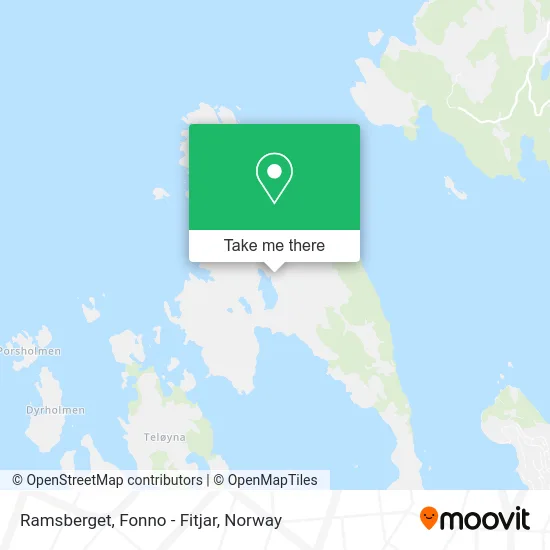 Ramsberget, Fonno - Fitjar map