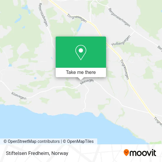 Stiftelsen Fredheim map