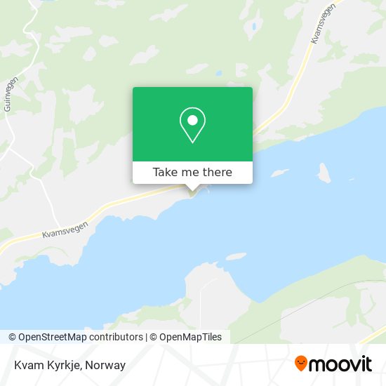 Kvam Kyrkje map