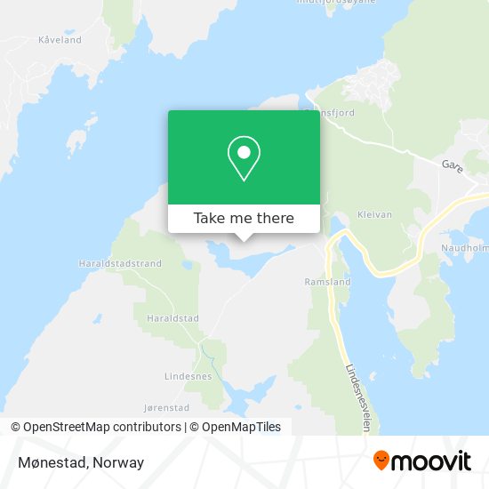 Mønestad map