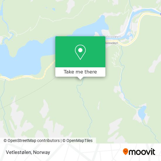 Vetlestølen map