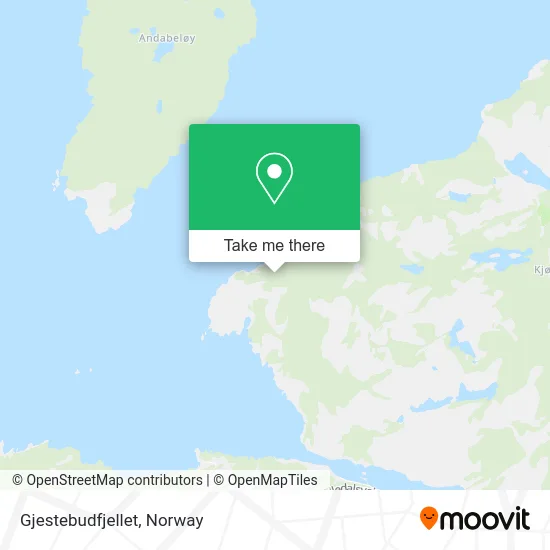 Gjestebudfjellet map