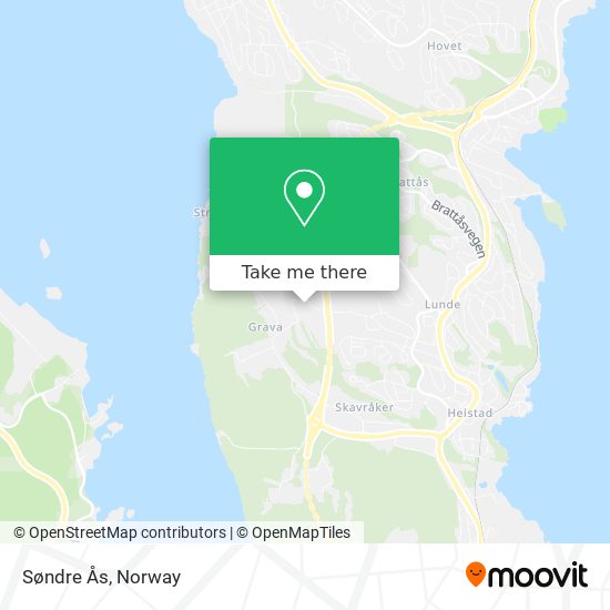 Søndre Ås map