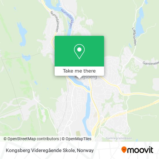 Kongsberg Videregående Skole map