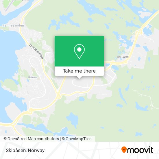 Skibåsen map