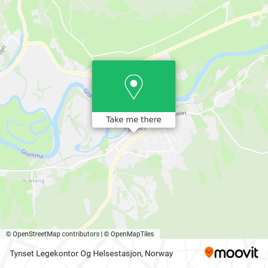 Tynset Legekontor Og Helsestasjon map