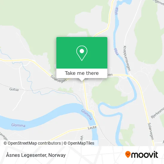 Åsnes Legesenter map