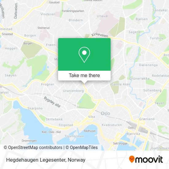 Hegdehaugen Legesenter map