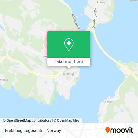 Frekhaug Legesenter map