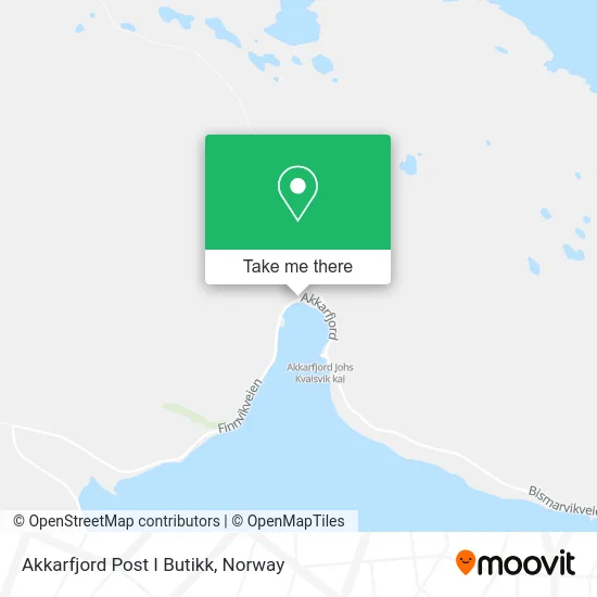 Akkarfjord Post I Butikk map