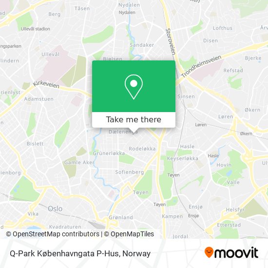 Q-Park Københavngata P-Hus map
