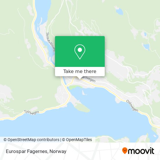 Eurospar Fagernes map