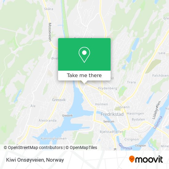 Kiwi Onsøyveien map