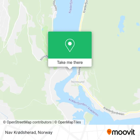 Nav Krødsherad map