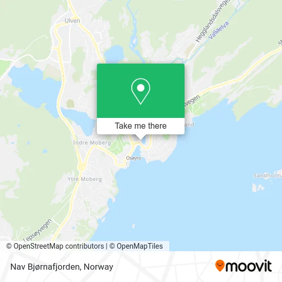 Nav Bjørnafjorden map