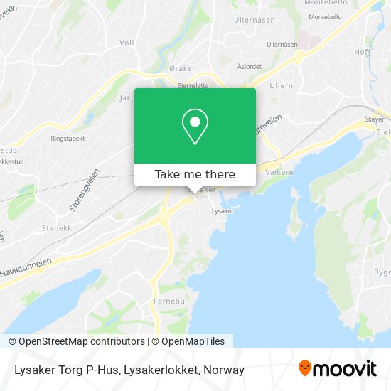 Lysaker Torg P-Hus, Lysakerlokket map