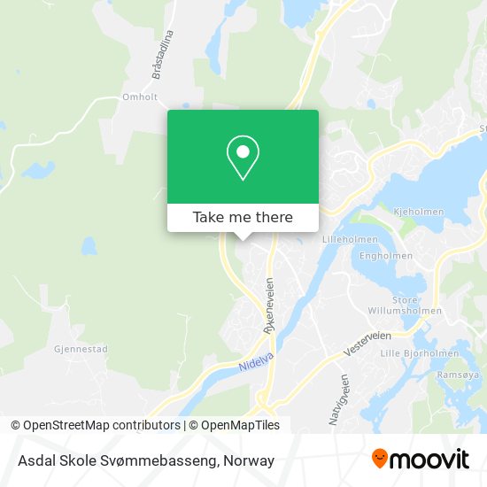 Asdal Skole Svømmebasseng map