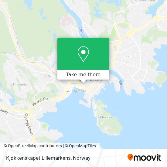 Kjøkkenskapet Lillemarkens map