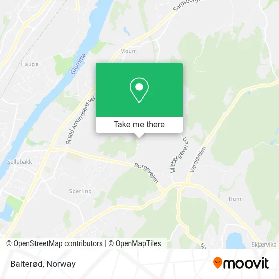 Balterød map