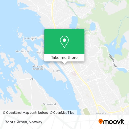 Boots Ørnen map