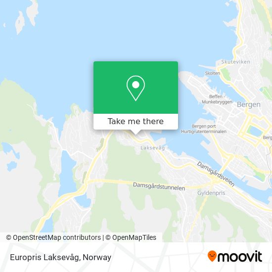 Europris Laksevåg map