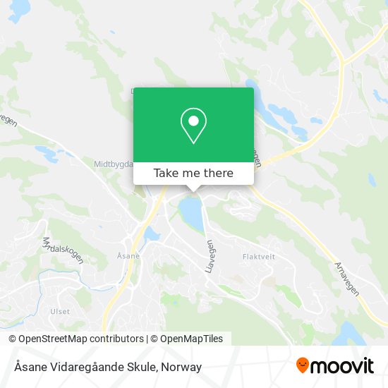 Åsane Vidaregåande Skule map