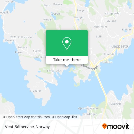 Vest Båtservice map