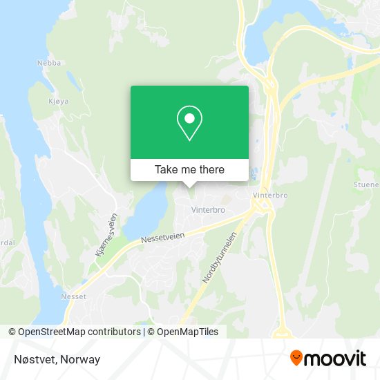 Nøstvet map