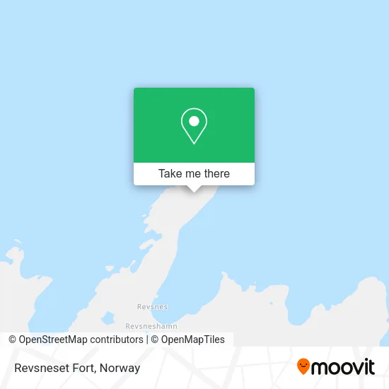 Revsneset Fort map