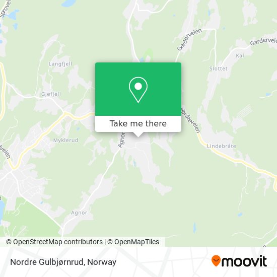 Nordre Gulbjørnrud map