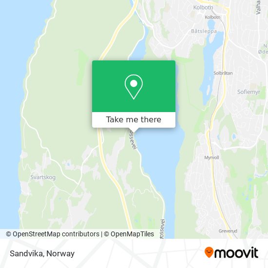 Sandvika map