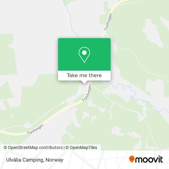 Ulvålia Camping map