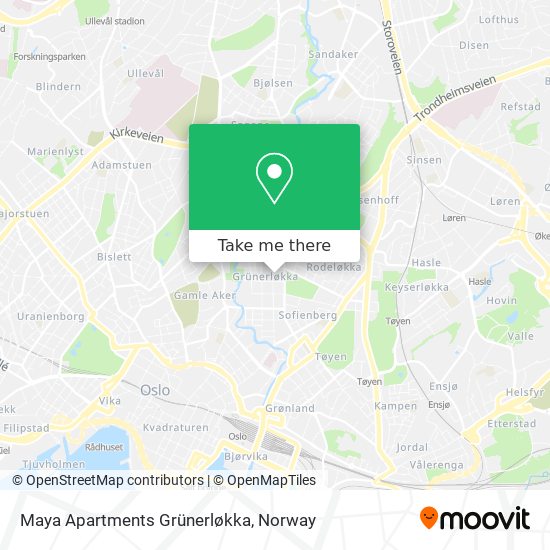 Maya Apartments Grünerløkka map