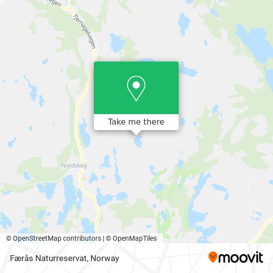 Færås Naturreservat map