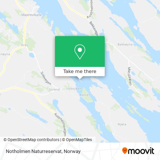 Notholmen Naturreservat map