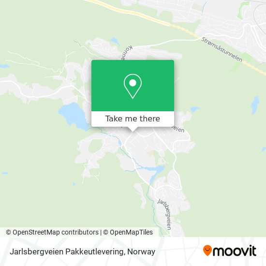 Jarlsbergveien Pakkeutlevering map