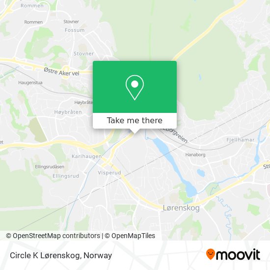 Circle K Lørenskog map