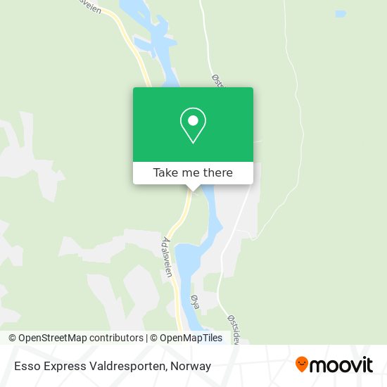 Esso Express Valdresporten map