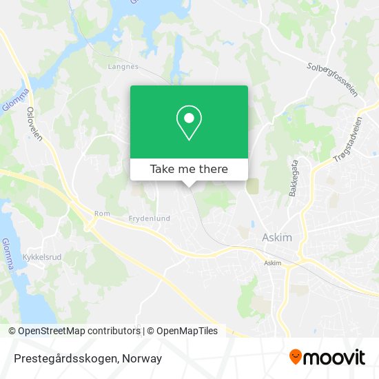 Prestegårdsskogen map