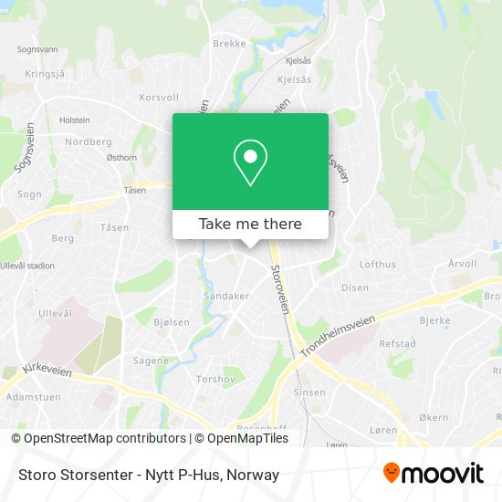 Storo Storsenter - Nytt P-Hus map