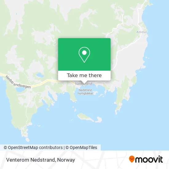 Venterom Nedstrand map