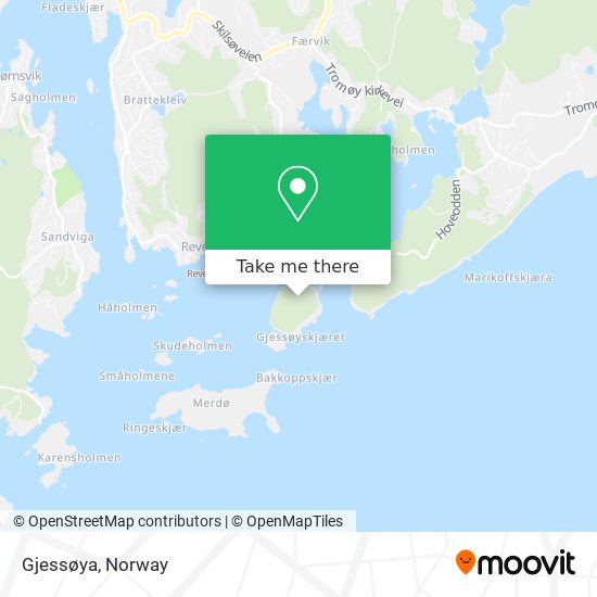 Gjessøya map