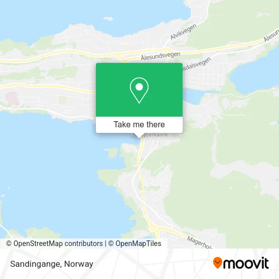 Sandingange map