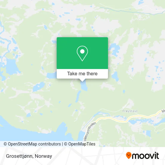 Grosettjønn map
