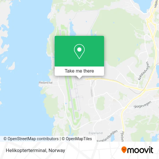 Helikopterterminal map