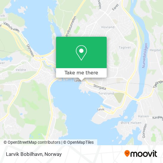 Larvik Bobilhavn map