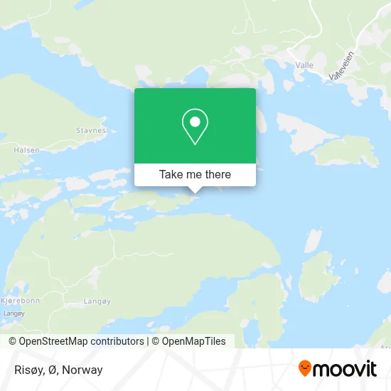 Risøy, Ø map