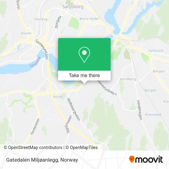 Gatedalen Miljøanlegg map