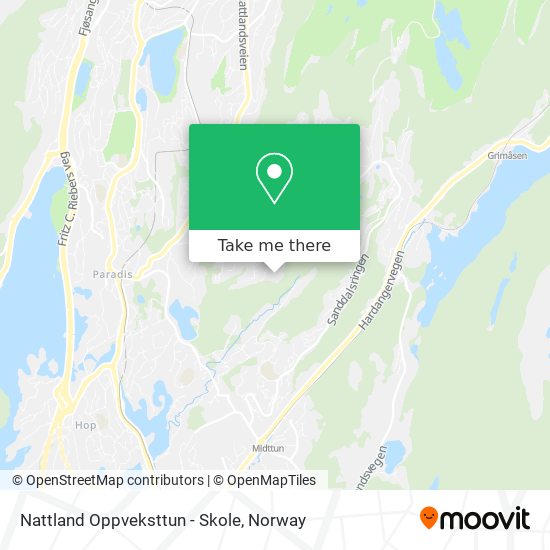 Nattland Oppveksttun - Skole map