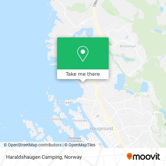 Haraldshaugen Camping map